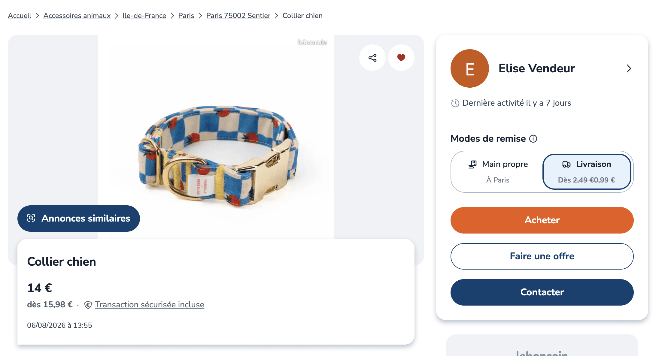 LeBonCoin France website preview